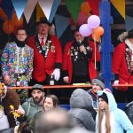 Hirrlingen 06.02.2023
Fasnet, Umzug Orginalen Hirrlinger Schlosshexen: Sprecherwagen Buergermeister Simon Koenig und Vorstand Markus Saile
FOTO: ULMER
xxNOxMODELxRELEASExx